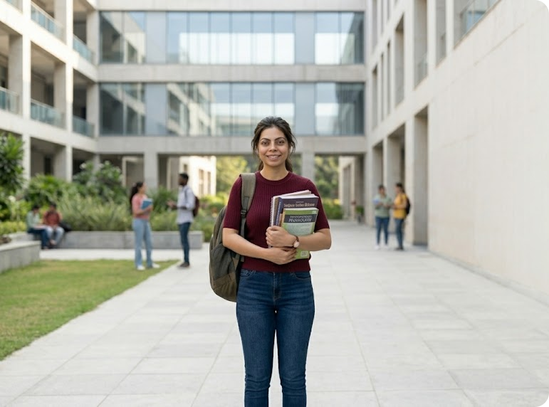 A young student managing PCOS symptoms while balancing academic life
