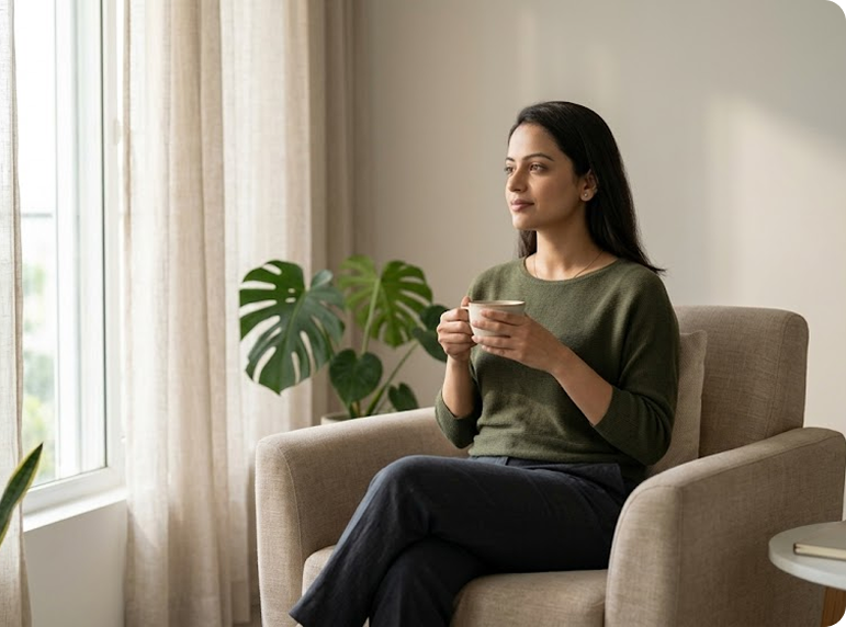 A woman preparing her body for conception with clinical nutrition support